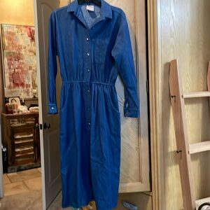 Vintage pam’s closet Jean midi dress size 8